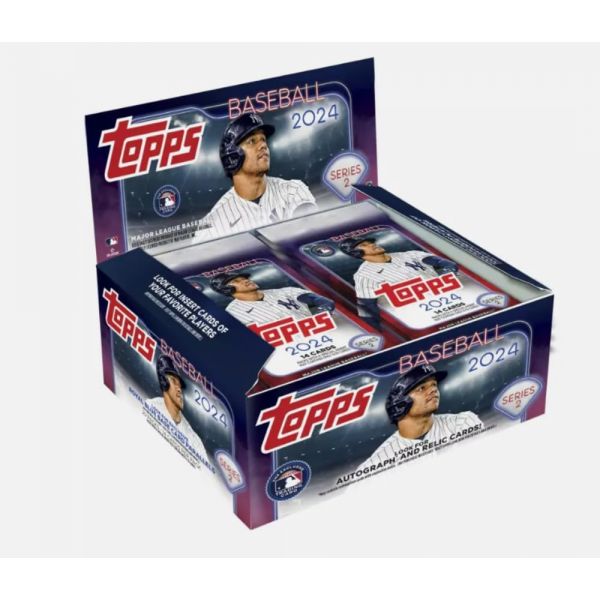 Topps Total 2024 탑스 시리즈 2 베이스볼 팩토리 밀폐형 소매 전시 박스 팩당 14장씩 20팩 총 280장의 대규모 카드 사인 및 유물 찾기 야마모토 요시노부 잭슨 홀