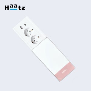 하츠 빌트인 매립형 콘센트 MC-S1801QWD 부띠끄 USB 2구 핑크 고속 무선충전