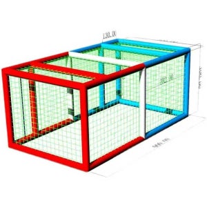 에어 드론 축구장 에어바운스 풍선 대회 비행 케이지 3X3X3m