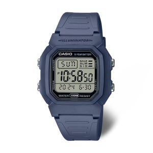 카시오 시계 기본 전자 우레탄 입대 블루 W-800H-2AV