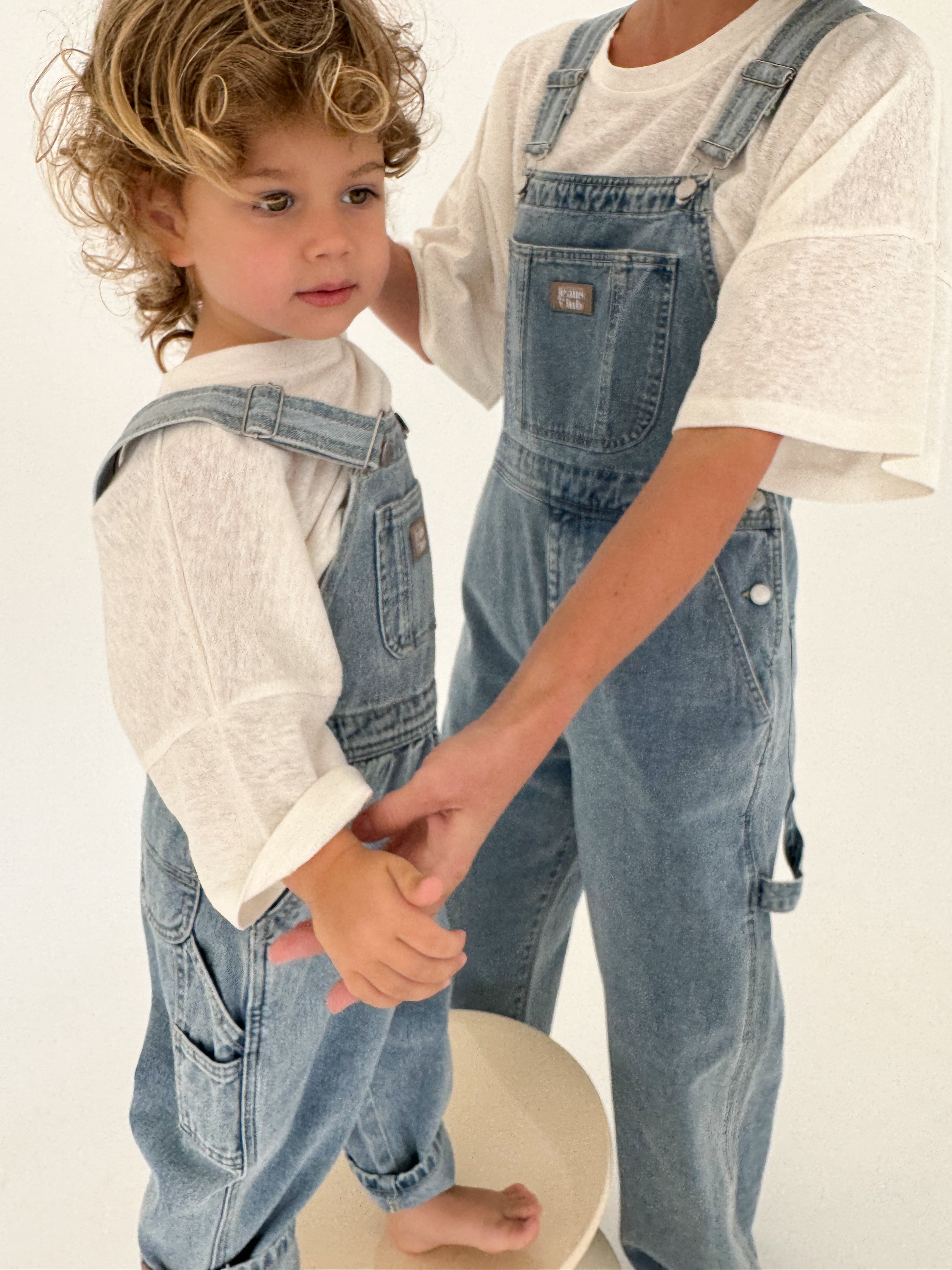 FW24 트윈콜렉티브키즈 카펜터 오버롤 TWIN COLLECTIVE KIDS Carpenter Overall - Vintage Blue