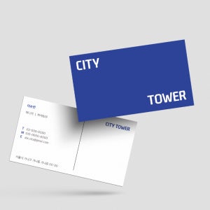 IT 기업 스타트업 회사 기업 블루 명함