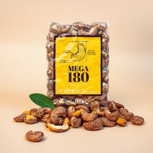 껍질 구운 점보 캐슈넛 볶음 가염 통 cashew 캄보디아 볶은 캐슈너트 500g
