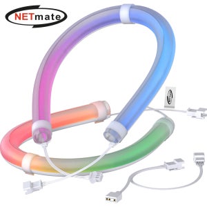 강원전자 넷메이트 NM-DPI1293 수냉쿨러용 ARGB 튜브 커버 330mm(2PACK) [EZDIY-FAB]