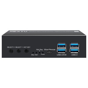 넥스트유 HDMI 2.0 4K 2포트 듀얼모니터 KVM 스위치 8903KVM-DUAL