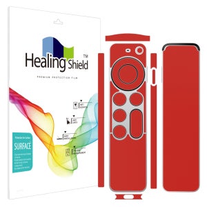 힐링쉴드 애플TV 7세대 리모컨 레드 외부보호필름 세트