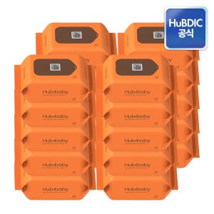 휴비딕 프리미엄 도톰한 두꺼운 신생아 아기 물티슈 휴대용 저자극 엠보싱 20매 20팩