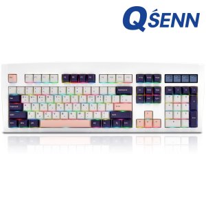 QSENN DT35 106 ABS 게이밍 기계식 키보드 풀윤활 가스켓