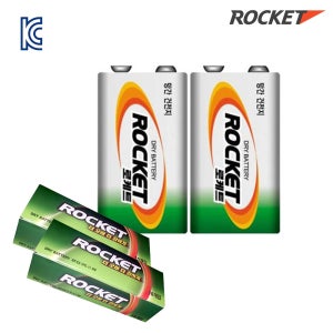 (20개입) ROCKET 망간 사각건전지 6F22 (9V 건전지)