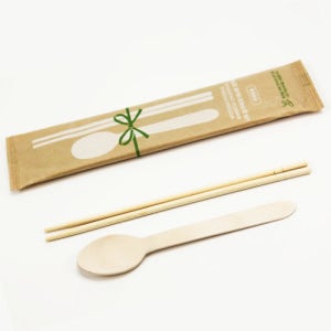 사자팩 일회용 그린리본 수저세트 1박스 500개 샐러드 포케