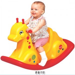 쿠쿠토이즈 흔들 기린 흔들말 6개월 유아 말타기