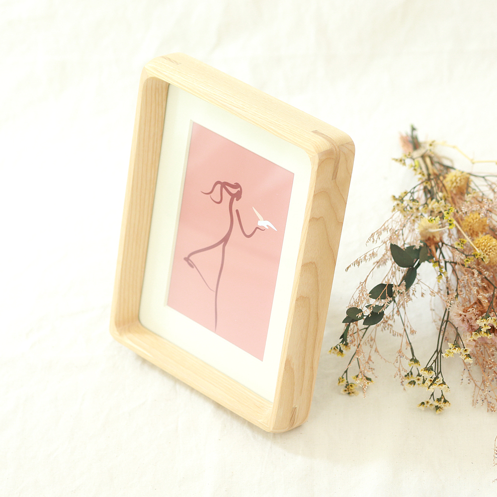 사진액자 나무액자 우드 포토테이블 5x7（13x18cm）