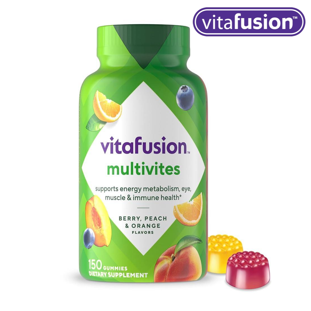 1+1 비타퓨전 vitafusion <b>종합</b>영양제 멀티<b>비타민</b> 젤리 150캡슐 과일맛