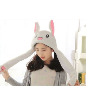 귀가 움직이는 토끼모자 토끼귀모자 겨울 방한 쫑긋