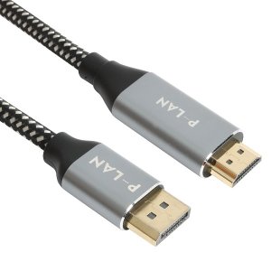파워랜 DP to HDMI 2.0 케이블 컨버터 젠더 모니터 연결 2m PL043