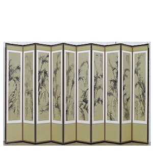 명화 해강대나무 10폭병풍