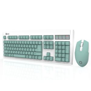 큐센 MK350 무선 키보드 마우스 세트 키스킨 포함 민트