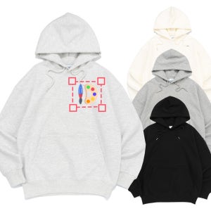 [인쇄비 포함] 오버핏 루즈핏 후드티 무지 남여공용 빅사이즈 소량 단체 주문제작 티셔츠