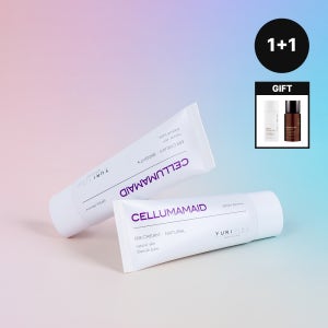 [1+1] 유리피부 셀룸 아마이드 비비크림 SPF50+ 40g (+ 라이스 수분 로션 15ml, 비피다 클렌징 오일 30ml)