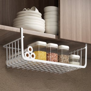 씽크대 선반 걸이형 수납 바구니 중형