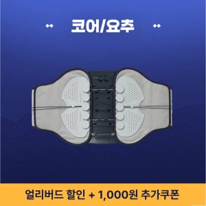 슬룸 코어 요추 벨트 허리 척추 복대 보호대 밴드 C커브 강화 1개