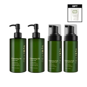 유리피부 그란떼 데일리 클렌징 대용량 세트 (오일 300ml 2개+약산성 폼 160ml 2개)