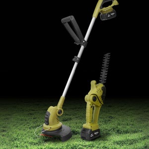 타이거 더블 예초왕 예초기 1개 전정기 2개 세트 무선 충전식 배터리 잔디 벌초 제초 제거