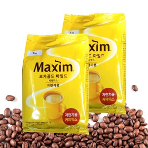 맥심 모카골드 마일드 커피믹스 1kg 10봉 자판기용 리필 자판기 믹스 커피