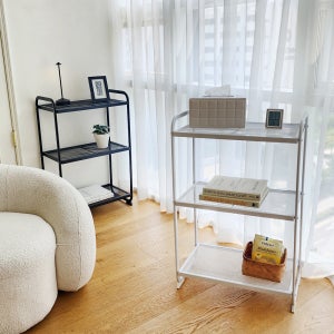 노바리빙 철제 심플 스탠딩 선반 수납함 주방 거실 침실 진열대 보관함