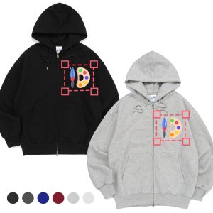 [인쇄비 포함] 단체 후드 집업 2WAY 오버핏 루즈핏 커스텀 소량제작 빅사이즈 이벤트