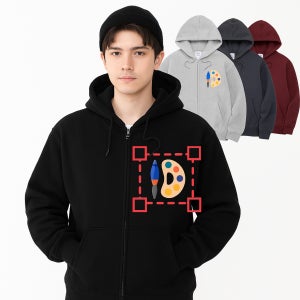 [인쇄비 포함] 단체 후드 집업 2WAY 오버핏 루즈핏 커스텀 소량제작 빅사이즈 이벤트