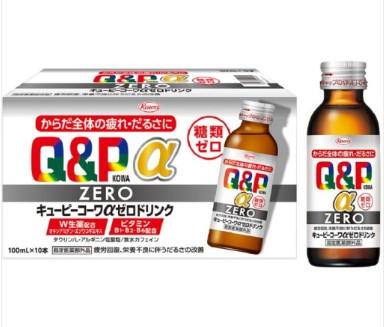 일본 코와 Q&amp;P α ZERO큐앤피 큐피 알파 <b>제로</b> 무당 드링크 100ml 10병세트