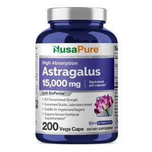 누사퓨어 황기 추출물 15000mg 200 베지캡슐 아스트라갈루스 아스트라갈러스