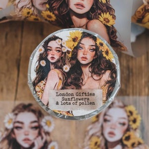 London Gifties 마스킹 테이프 Sunflowers & lots of pollen 3D Gloss Matte 10m LG 340(cut)