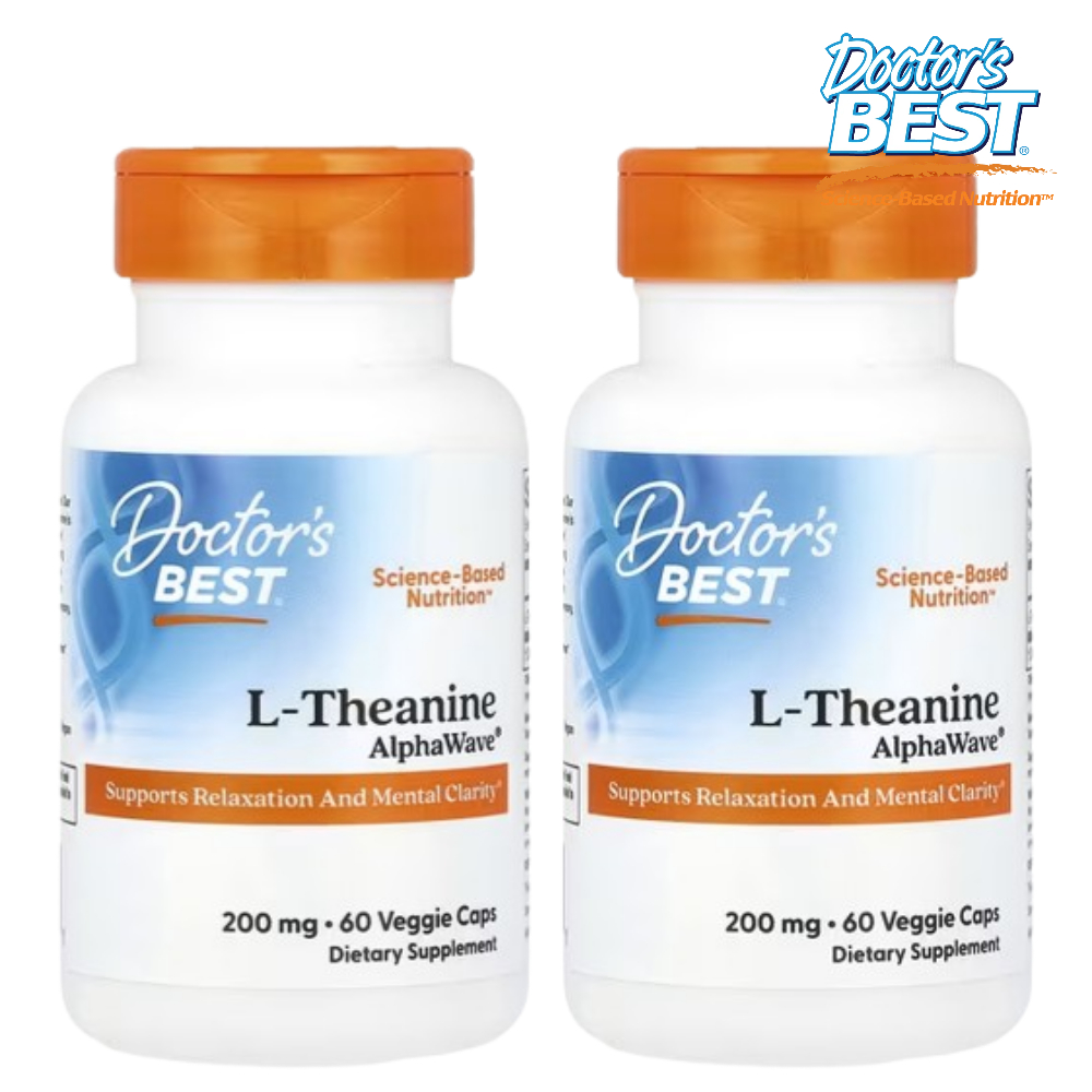 닥터스베스트 <b>엘</b> <b>L</b> <b>테아닌 200mg</b> 60캡슐 <b>Theanine</b> 알파웨이브 2개