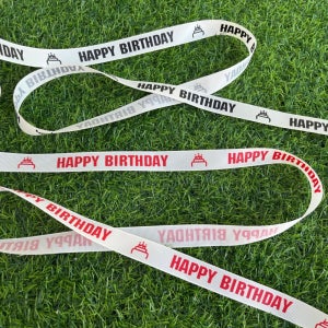 해피벌스데이 케이크 선물 답례품 구디백 포장 리본 끈 33m