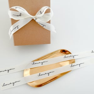 선물 답례품 구디백 포장 레터링리본 끈 아이러브유