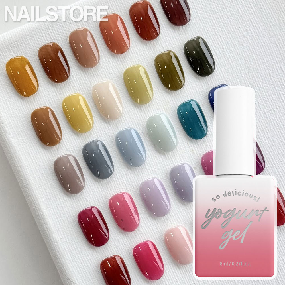 요거트젤 시럽젤 젤<b>네일</b> 매니큐어 파츠1개
