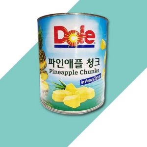 파인애플 청크 다이스 대용량 업소용 통조림 캔 3kg