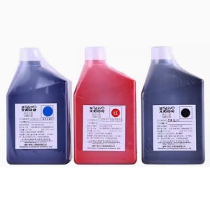 TAIYO 타이요 만년스탬프용 후레쉬 리필잉크 1kg 검정 파랑 빨강 바이올렛