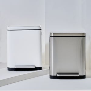 디큐브 20L 페달휴지통 무소음 종량제냄새차단기저귀 쓰레기휴지통