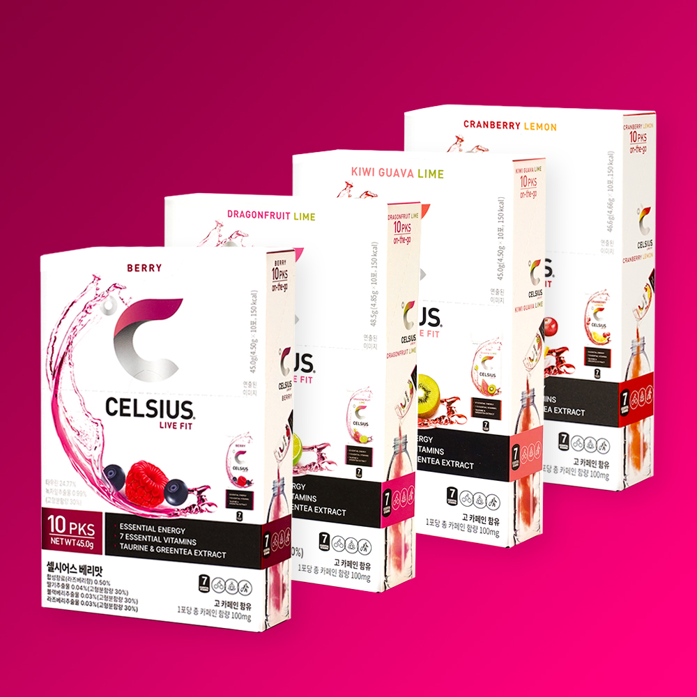 Celsius OTG On-the-Go Vitamin Fitness Energy Drink Powder Variety Pack