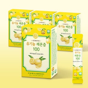 올바른 유기농 레몬즙 100 14포 280ml, 4개