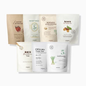 [스킨푸드][패드케이스 증정] 패드 30매 리필 1+1 (레몬그라스/당근/미나리/도토리/감자/샤인머스캣/라이스)