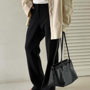 bronze 브론즈 살몬 스판 부츠컷 팬츠 슬랙스 2color