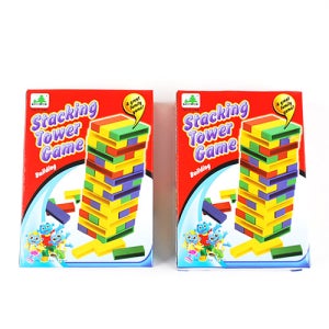 퍼줌 칼라 플라스틱 젠가 4개