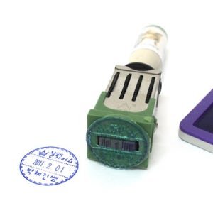 [스탬프]날짜변경 수동스탬프-32mm-확인도장