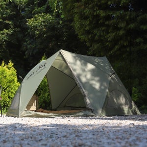 캠프빌리지 우노스 이지셋업텐트 원터치 그늘막 캠핑 텐트 3-4인용 카키