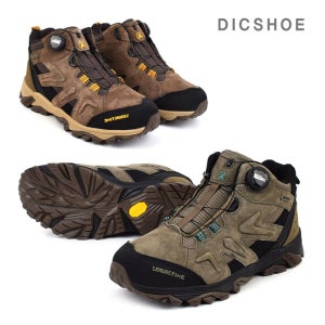 딕슈 남성 소가죽 다이얼 미드 경등산화 멀티 트레킹화 4.5cm TKMZ397