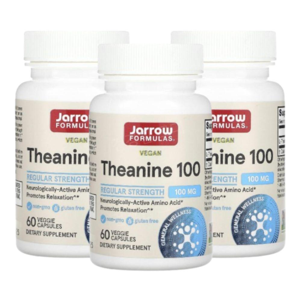 자로우 <b>테아닌 100</b>mg 60베지캡슐 3개 재로우 L Theanine